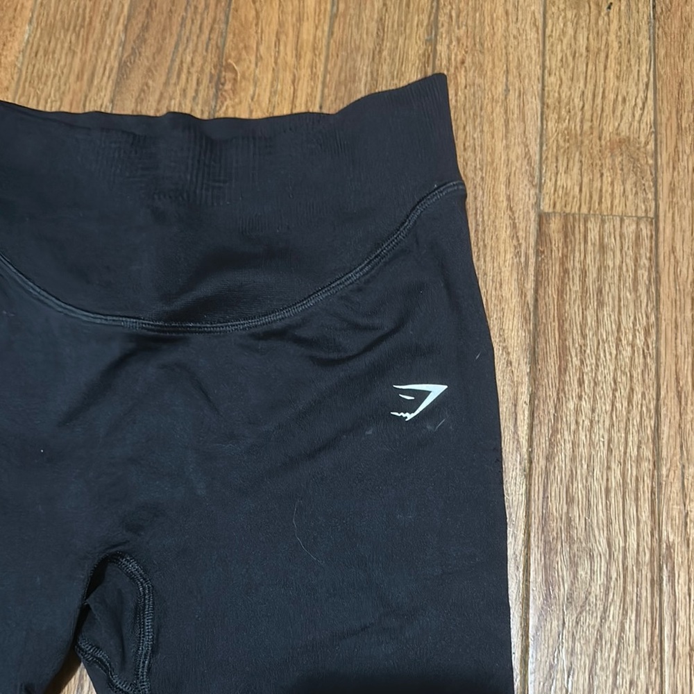 Gymshark Black Leggings Slim Fit Stretch - Picture 2 of 5